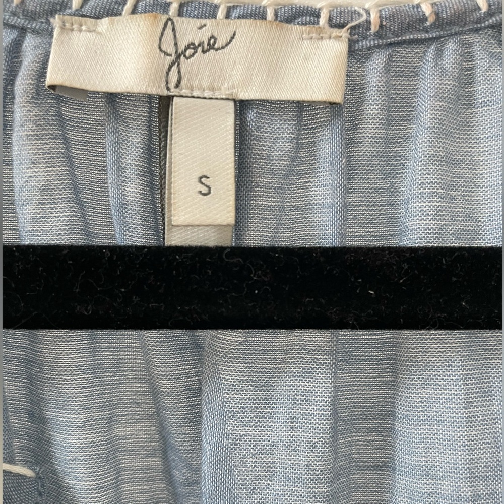 Joie Crochet Tank in Chambray & Porcelain - Picture 4 of 4